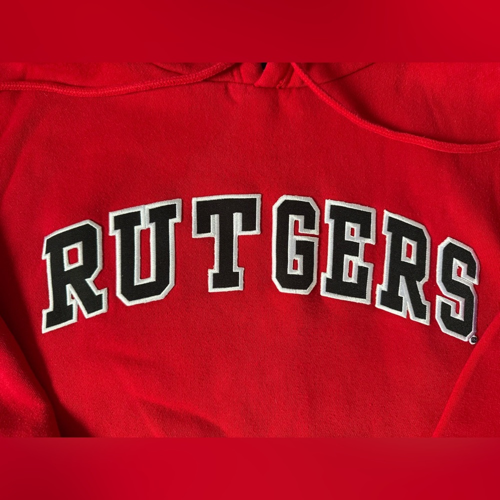 Embroidered Rutgers Hoodie - Picture 3 of 5